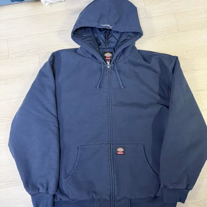 [BUNJANG] Supreme Dickies 24FW Hooded Zip-Up Navy Blue XL / XL 24FW 슈프림 디키즈 후드집업 네이비 블루