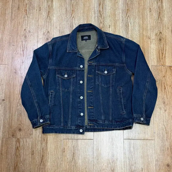 [BUNJANG] Unstandard Denim Trucker Jacket Dark Blue / 무탠다드 데님 트러커 자켓 (다크블루)