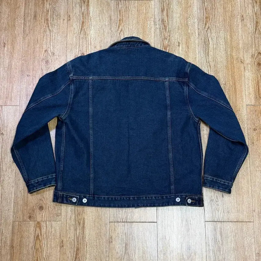 [BUNJANG] Unstandard Denim Trucker Jacket Dark Blue / 무탠다드 데님 트러커 자켓 (다크블루)
