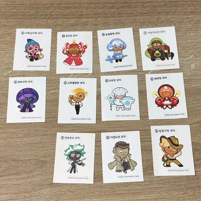 [BUNJANG] Cookie Run Sealed Stickers Bundle Set / 쿠키런 쿠킹덤 띠부띠부씰 일괄