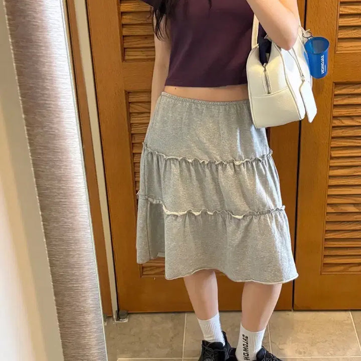 [BUNJANG] Love By Mood Pibi Mini Skirt / 러브바이무드 bymood pibi mini skirt 피비 미디 스커트