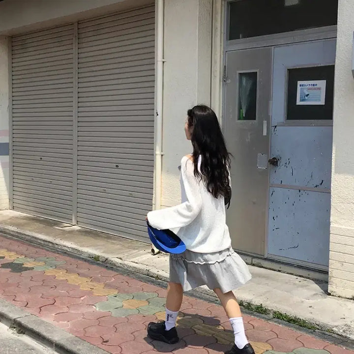 [BUNJANG] Love By Mood Pibi Mini Skirt / 러브바이무드 bymood pibi mini skirt 피비 미디 스커트