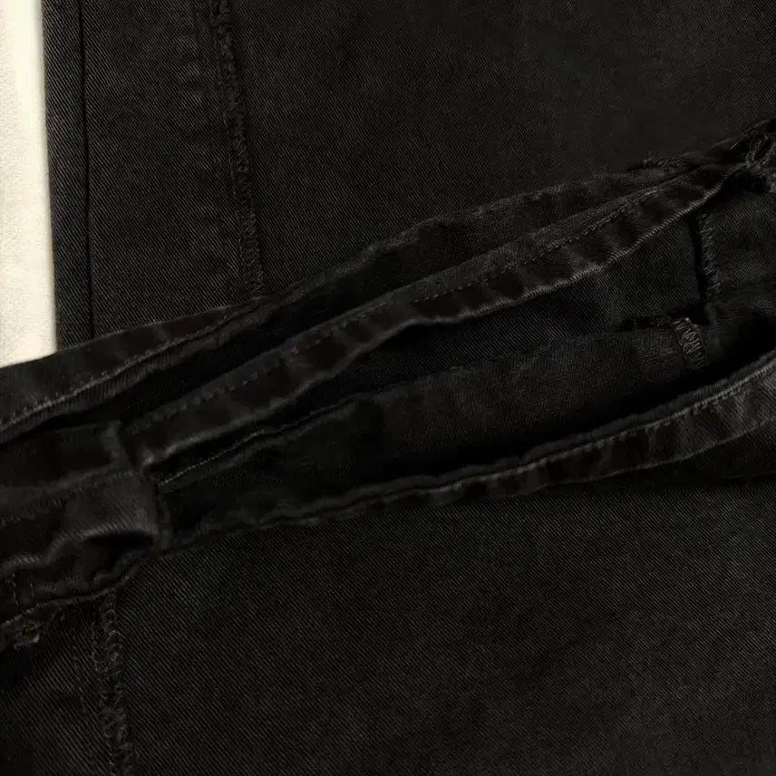 [BUNJANG] Politedu Rebuild 5pk Cotton Pants Washed Black / [1] 폴리테루 리빌드 5pk 코튼 팬츠 워시드 블랙
