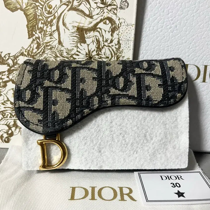 [BUNJANG] Dior Oblique Saddle Card Holder / [새상품급] 디올 오블리크 새들 카드지갑
