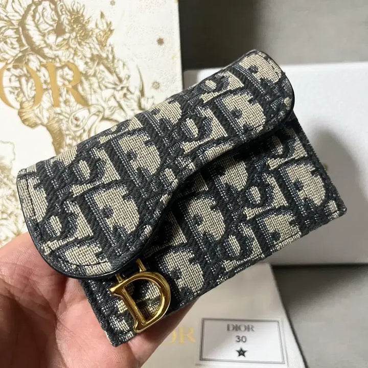[BUNJANG] Dior Oblique Saddle Card Holder / [새상품급] 디올 오블리크 새들 카드지갑