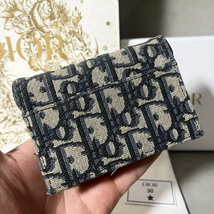 [BUNJANG] Dior Oblique Saddle Card Holder / [새상품급] 디올 오블리크 새들 카드지갑