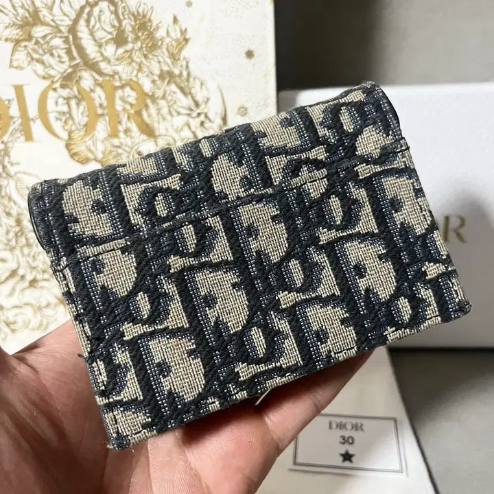 [BUNJANG] Dior Oblique Saddle Card Holder / [새상품급] 디올 오블리크 새들 카드지갑