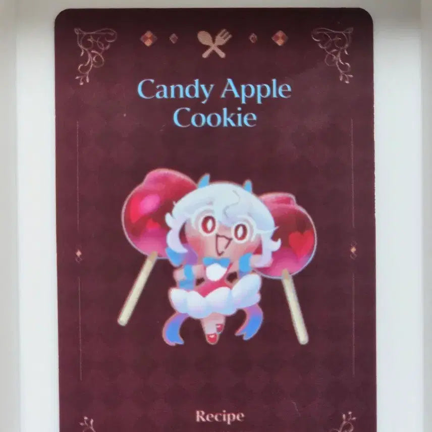 [BUNJANG] Cookie Run Kingdom Candy Apple Recipe Card / 쿠키런킹덤 캔디애플 레시피카드