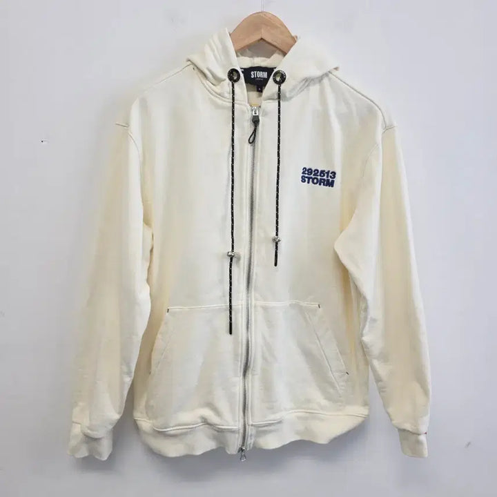 [BUNJANG] STORM LONDON Unisex Ivory Hooded Zip-Up Training Set - Size M / 스톰런던  공용 세트 M  상태최상 아이보리 후드집업 트레이닝