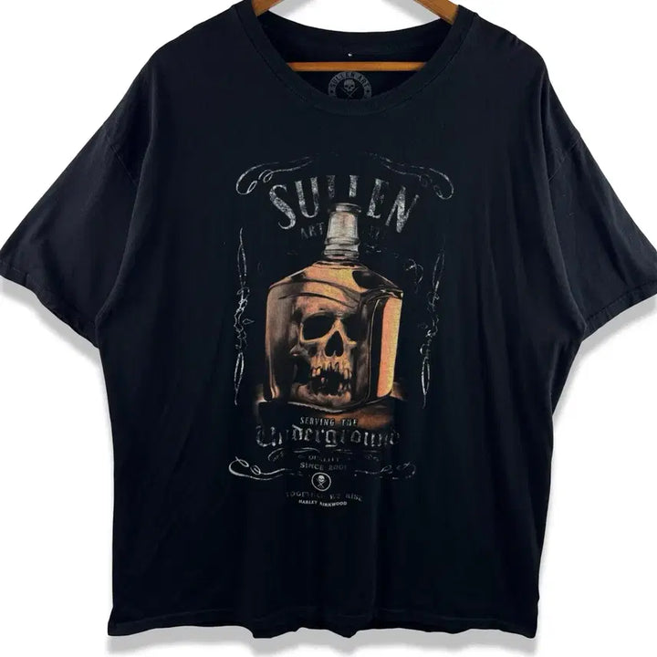 [BUNJANG] Sullen Skull Graphic T-Shirt / USA Sullen   스컬 위스키 그래픽 티셔츠3436