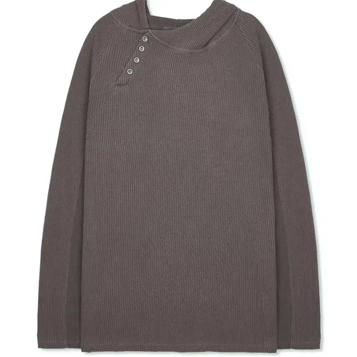 [BUNJANG] Ignota Core11 Button Long Sleeve T-Shirt Brown / [L] 이그노타 코어11 버튼 롱슬리브 티셔츠 브라운