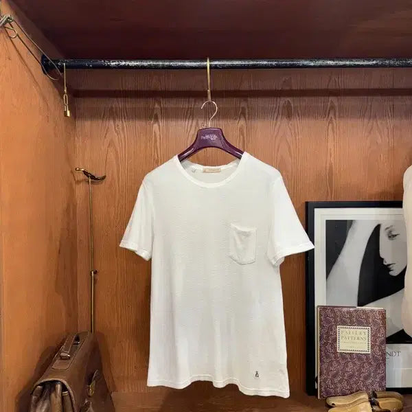[BUNJANG] Girover Terry Cotton T-Shirt Size 100 White / 기로버 테리코튼 티셔츠 100