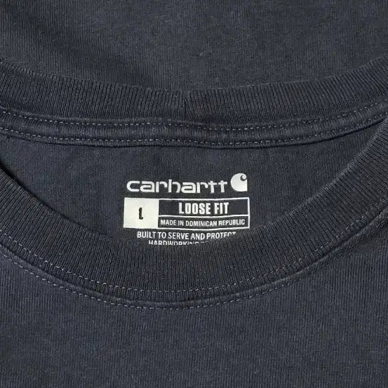 [BUNJANG] Carhartt Pocket Short Sleeve T-Shirt Navy L / 칼하트 포켓 반팔티 네이비 L