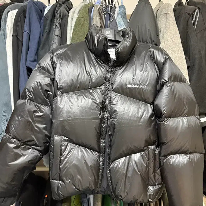 [BUNJANG] NOMANUAL Black Puffer Padding Jacket / 노매뉴얼 블랙 푸퍼 패딩