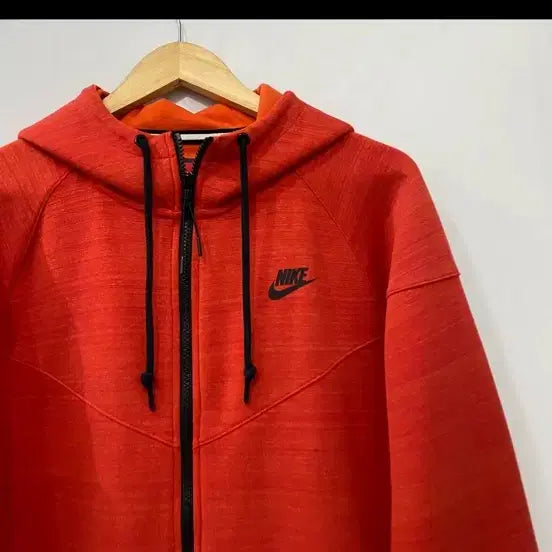 [BUNJANG] Nike Tech Fleece Hoodie Red New Model / 나이키 테크 플리스 후드집업 레드 신형 급처