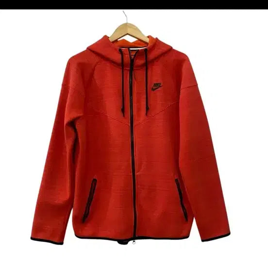 [BUNJANG] Nike Tech Fleece Hoodie Red New Model / 나이키 테크 플리스 후드집업 레드 신형 급처