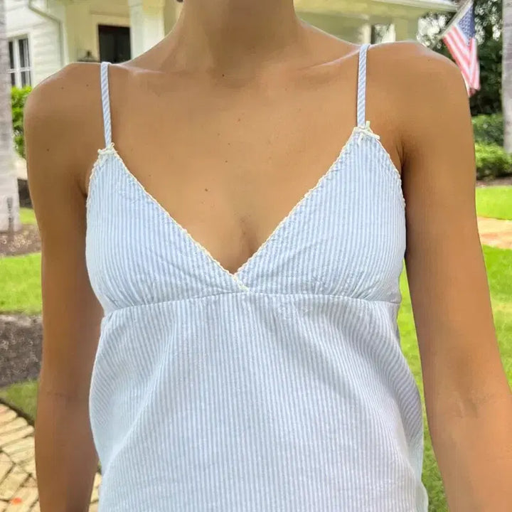 [BUNJANG] Brandy Melville Striped Tank Top / 브랜디멜빌 스트라이프 나시