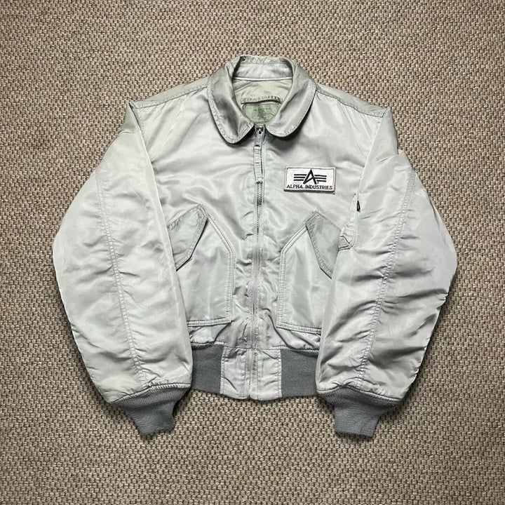 [BUNJANG] Alpha Industries CWU-45 Flight Jacket Grey L / 알파인더스트리 CWU-45 항공 자켓 그레이 L