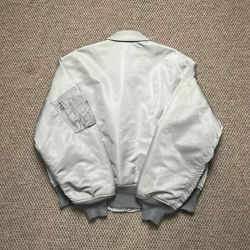 [BUNJANG] Alpha Industries CWU-45 Flight Jacket Grey L / 알파인더스트리 CWU-45 항공 자켓 그레이 L