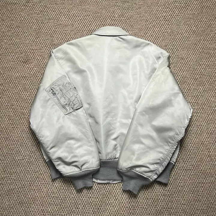 [BUNJANG] Alpha Industries CWU-45 Flight Jacket Grey L / 알파인더스트리 CWU-45 항공 자켓 그레이 L