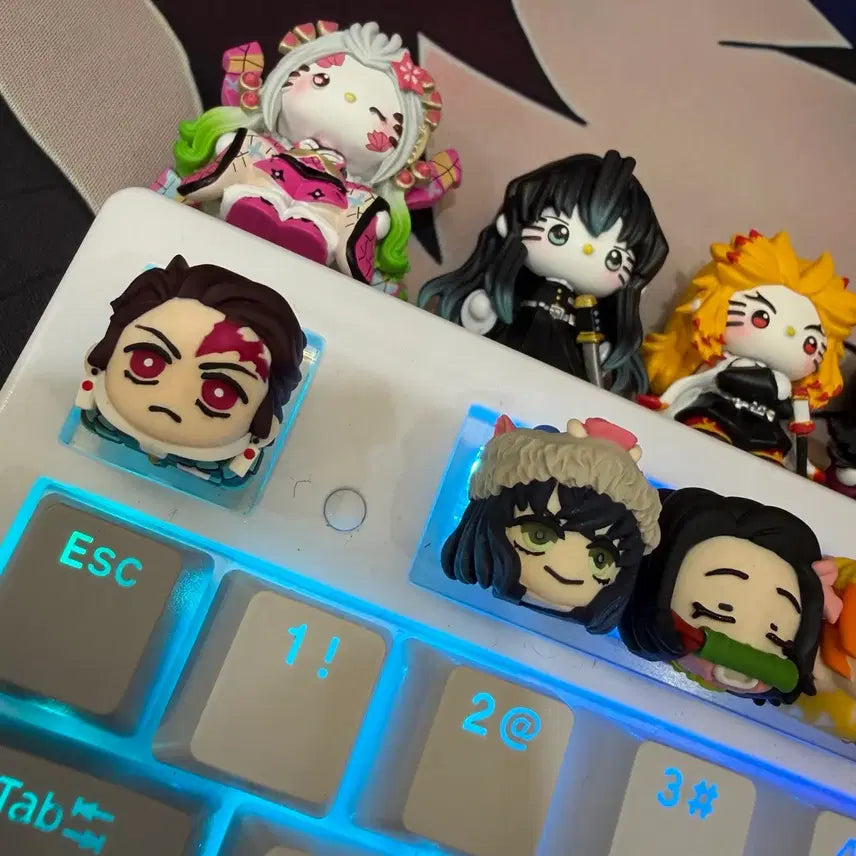 [BUNJANG] Custom Keyboard Keycap - Demon Slayer / 귀멸의칼날 제작 수제 커스텀 키보드 키캡