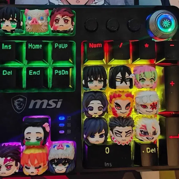 [BUNJANG] Custom Keyboard Keycap - Demon Slayer / 귀멸의칼날 제작 수제 커스텀 키보드 키캡
