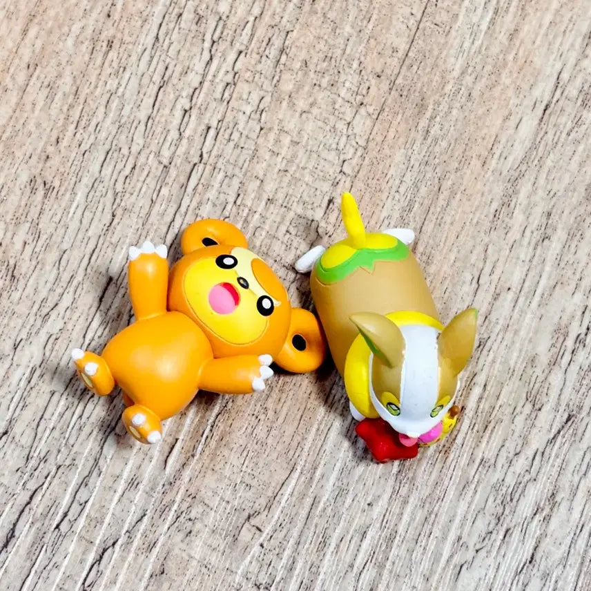 [BUNJANG] Pokemon Gacha Figures Emolga, Pawmi Bundle Set / 포켓몬 가챠 피규어 깜지곰 멍파치 일괄