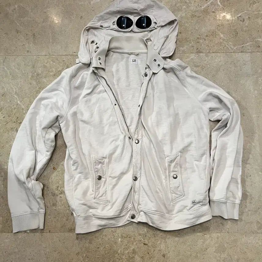 [BUNJANG] CP Company Goggle Jacket White / Cp컴퍼니 고글자켓 화이트