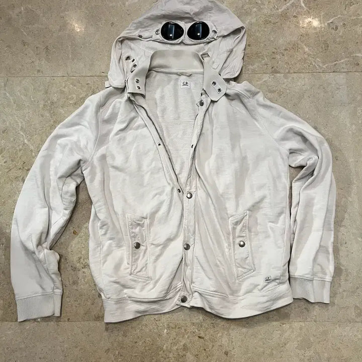 [BUNJANG] CP Company Goggle Jacket White / Cp컴퍼니 고글자켓 화이트