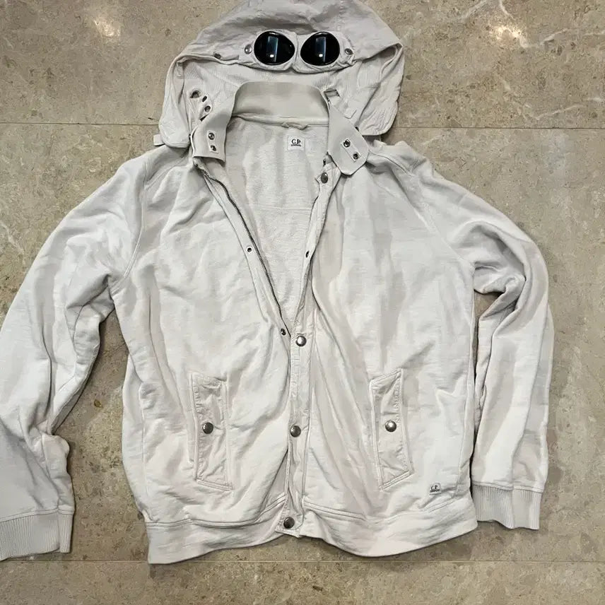 [BUNJANG] CP Company Goggle Jacket White / Cp컴퍼니 고글자켓 화이트