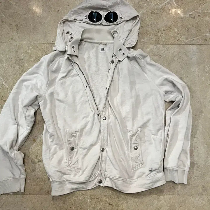 [BUNJANG] CP Company Goggle Jacket White / Cp컴퍼니 고글자켓 화이트