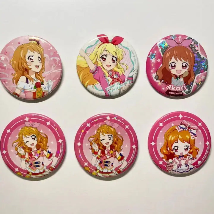 [BUNJANG] Aikatsu Ichigo Akari Idol Activity Rim Sky Can Badge Set / 아이카츠 이치코 아카리 아이엠스타 라임 하늘 캔뱃지