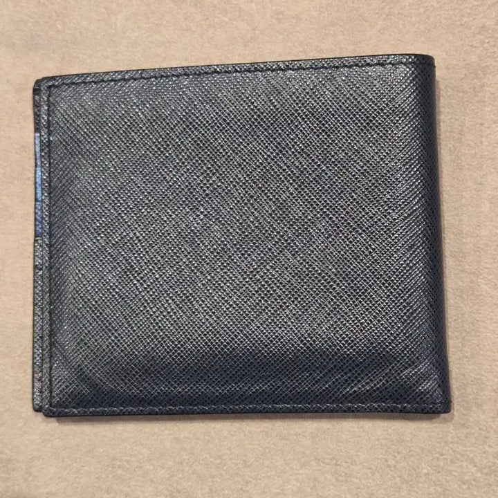 [BUNJANG] Prada Saffiano Multicolor Bifold Wallet (Baltico Navy) / [정품/풀구성] 프라다 사피아노 멀티컬러 반지갑 (네이비/발티코)