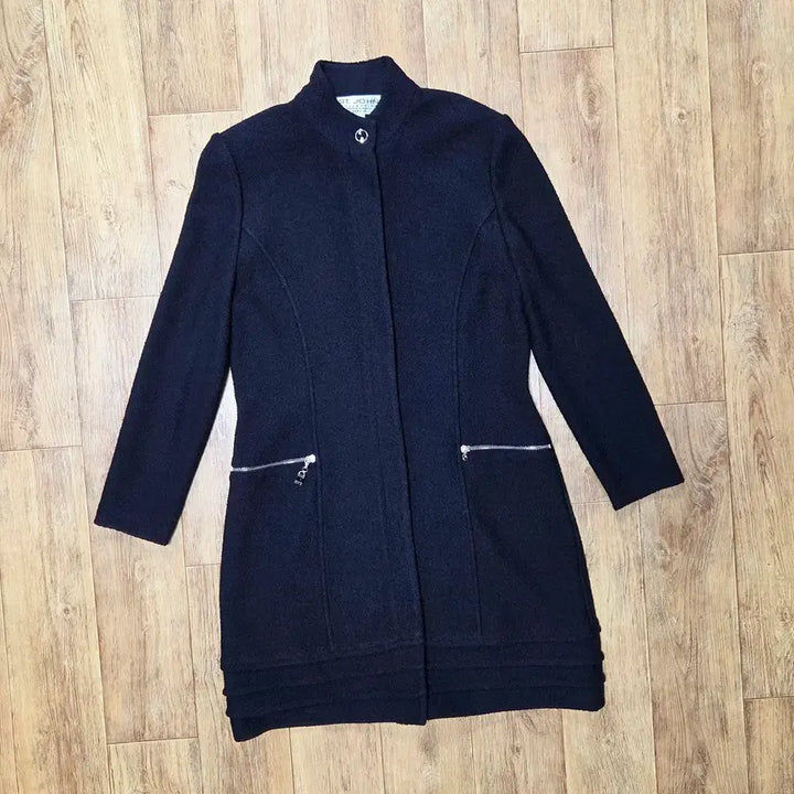 [BUNJANG] ST. JOHN Zipper Pocket Jacket / 센존컬렉션(ST.JOHN) 자물쇠 지퍼포켓 자켓 55-66