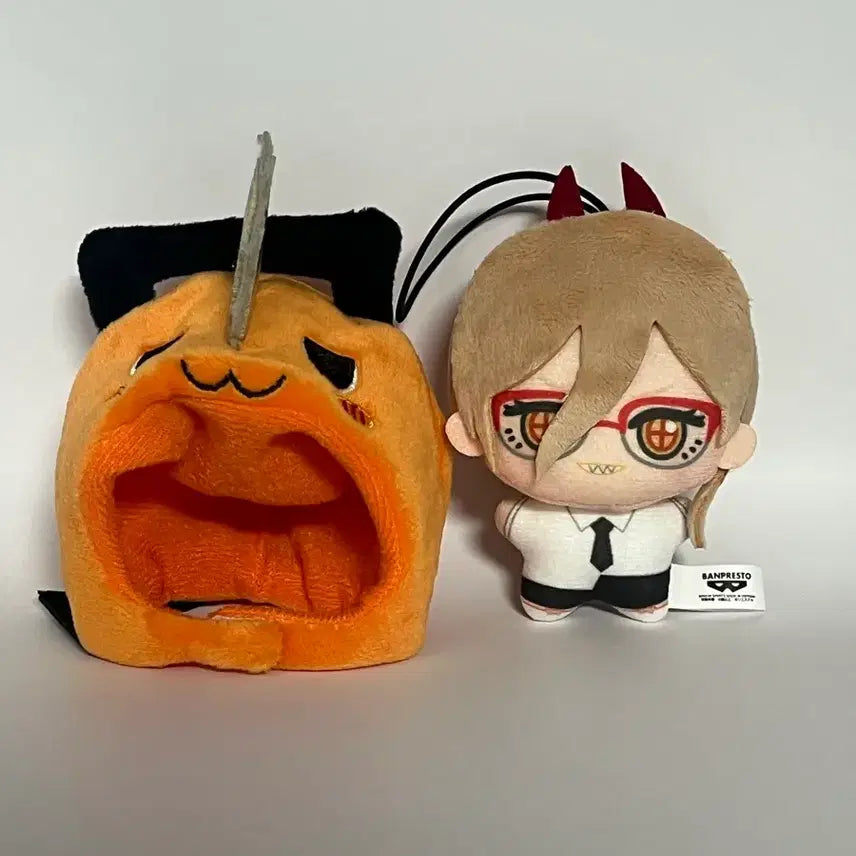 [BUNJANG] Chainsaw Man Power Chibi Plush with Pochita Hat Set / 체인소맨 파워 치비구루미