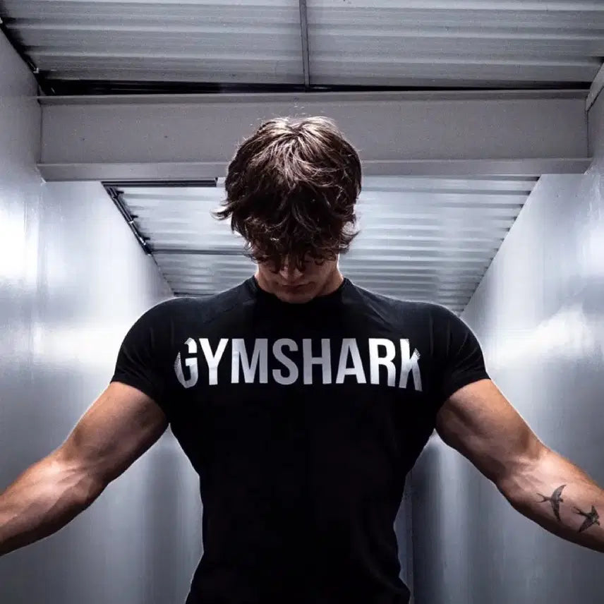 [BUNJANG] Gymshark Black T-Shirt / 짐샤크 블랙 반팔 티셔츠
