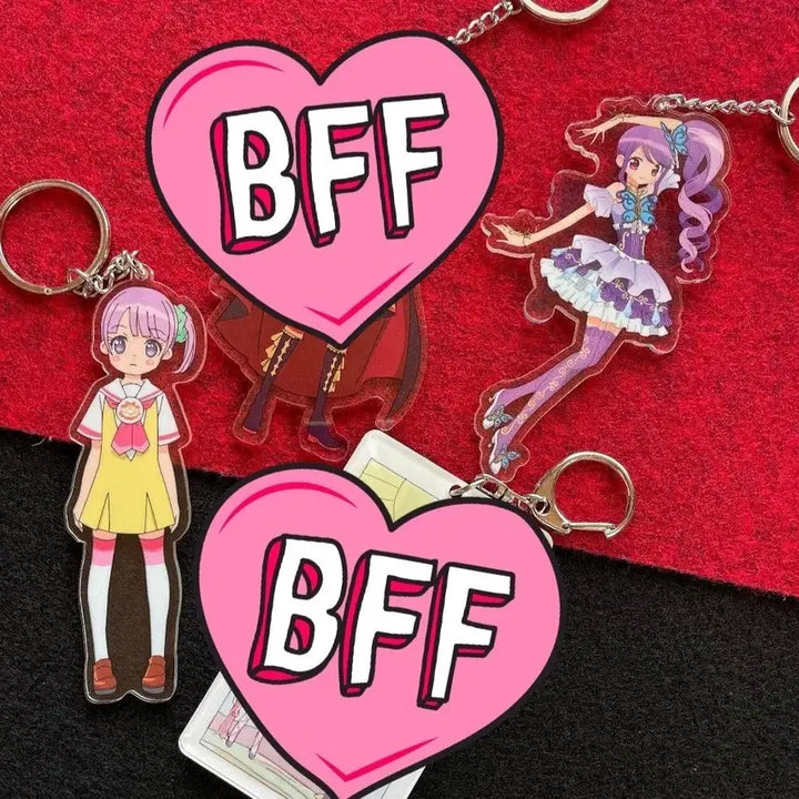 [BUNJANG] Pripara Junon &amp; Non Acrylic Keyring Bundle Set / 5/15일까지판매)분철 쥬논,논 아크릴 키링 일괄프리파라 트라이앵글공구