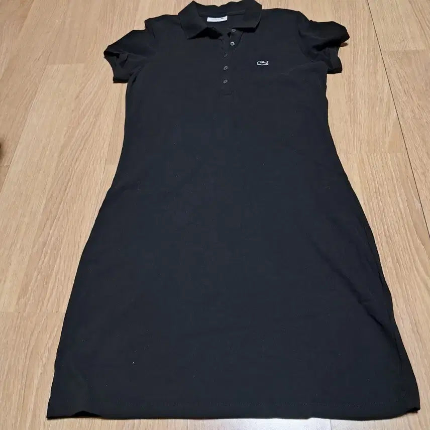 [BUNJANG] Lacoste Black Pique Polo Dress / 라코스테 블랙 피케 폴로 원피스