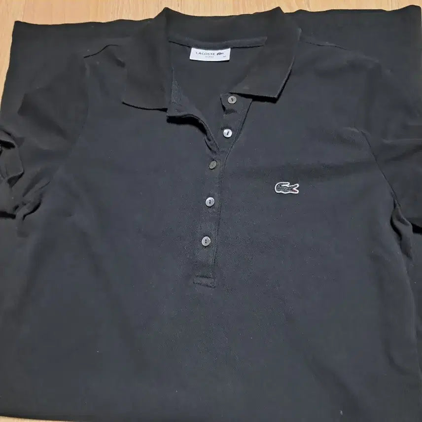 [BUNJANG] Lacoste Black Pique Polo Dress / 라코스테 블랙 피케 폴로 원피스