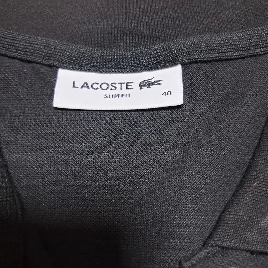 [BUNJANG] Lacoste Black Pique Polo Dress / 라코스테 블랙 피케 폴로 원피스