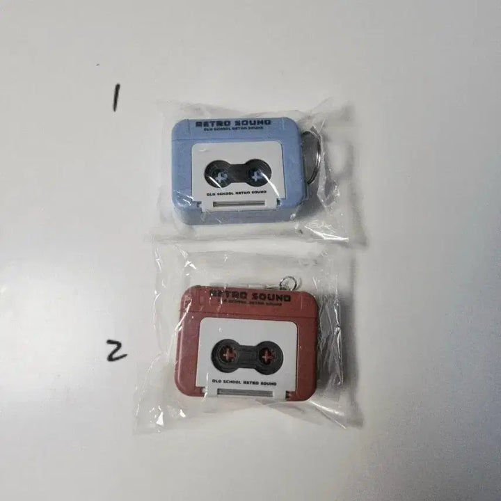 [BUNJANG] Vintage Retro Cassette Tape Keychain (Sealed) / [미개봉] 빈티지 레트로 카세트 테이프 키링