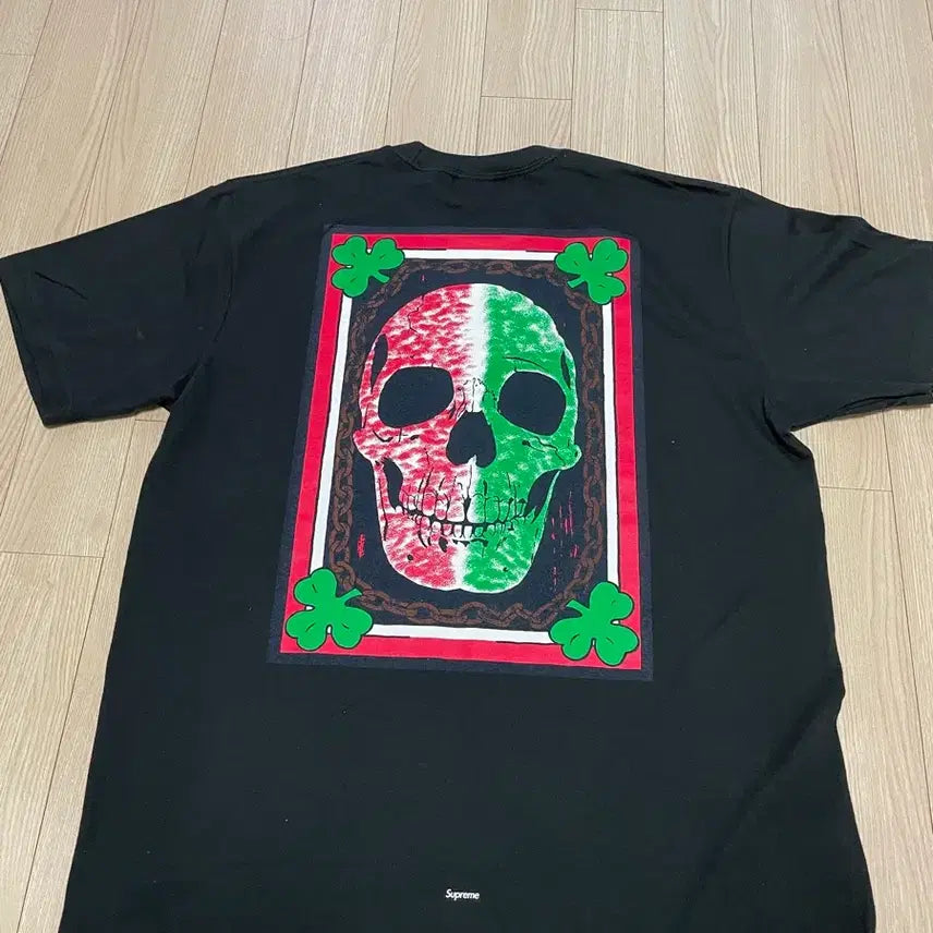[BUNJANG] Supreme Black Short Sleeve T-Shirt - Size L / 슈프림 블랙 반팔 티셔츠  L