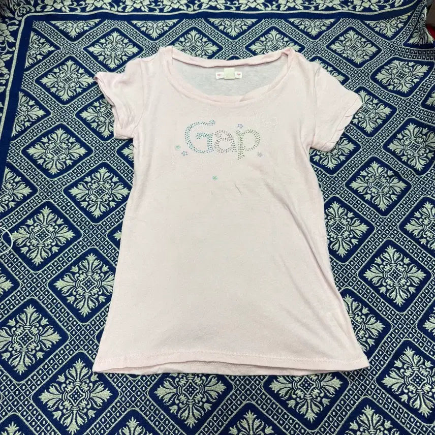[BUNJANG] GAP Pink Short Sleeve T-Shirt / 갭 GAP 핑크 반팔티
