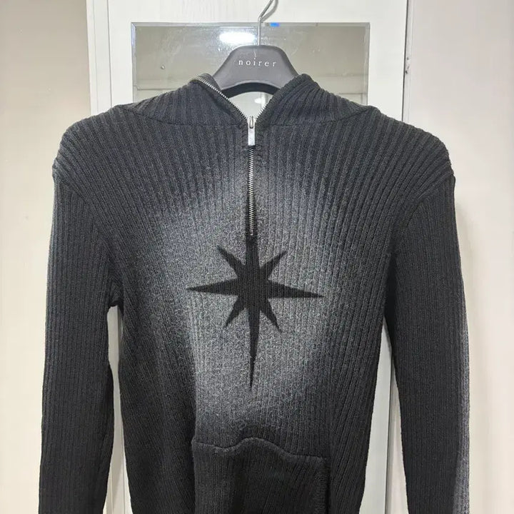 [BUNJANG] SMOAK A STAR Knit Hoodie Black Size 2 / 스모크어스타 니트후드 블랙2사이즈 팝니다