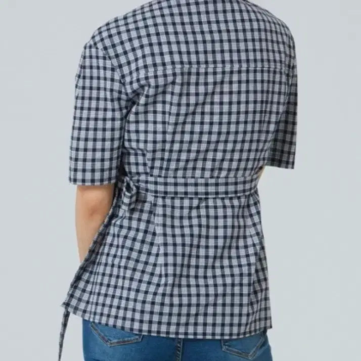 [BUNJANG] MIXXO Puff Wrap Check Blouse Women&