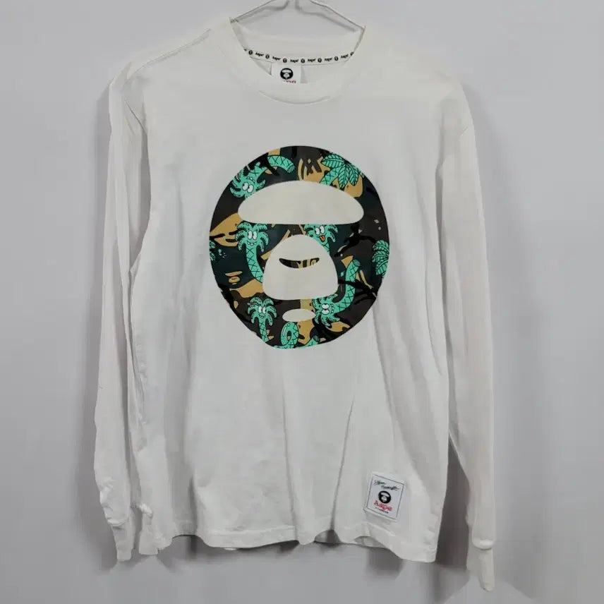 [BUNJANG] Ape Long Sleeve T-Shirt Size 95 Slim / 에이프 롱슬리브/공용(95슬림)/t2496