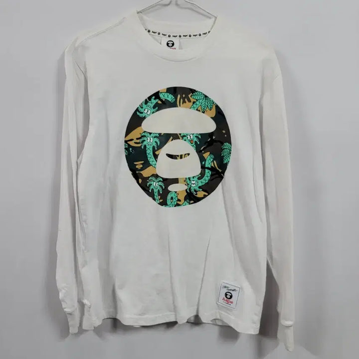 [BUNJANG] Ape Long Sleeve T-Shirt Size 95 Slim / 에이프 롱슬리브/공용(95슬림)/t2496