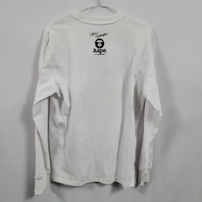 [BUNJANG] Ape Long Sleeve T-Shirt Size 95 Slim / 에이프 롱슬리브/공용(95슬림)/t2496