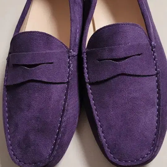 [BUNJANG] LeCormang Suede Purple Loafers (280) / 새상품)) 르꼬르망  스웨이드 퍼플 로퍼