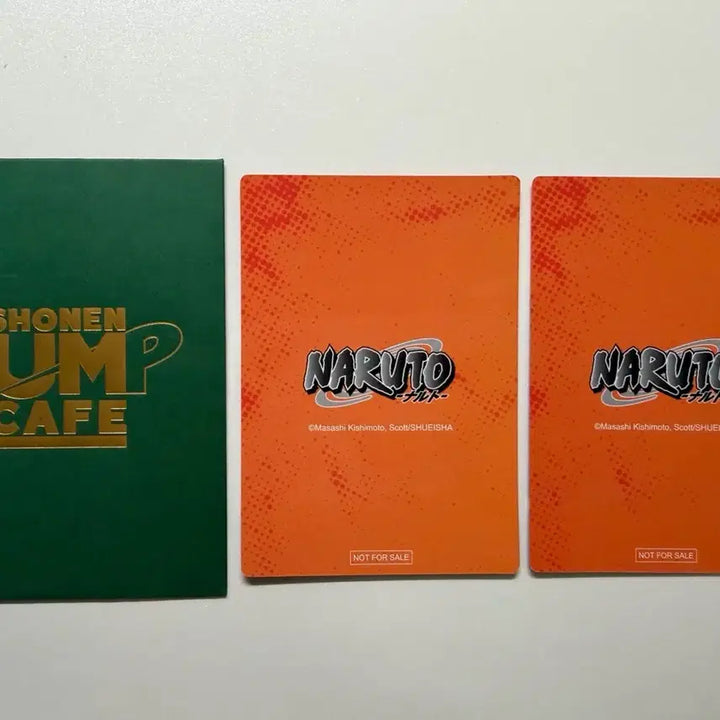 [BUNJANG] Naruto Jump Shop Cafe Exclusive Hologram Card - Naruto &amp; Sasuke / 나루토 점프샵 카페 특전 홀로그램 카드 나루토+사스케